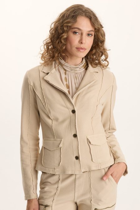 Dunne Twill Knit Stretch Blazer